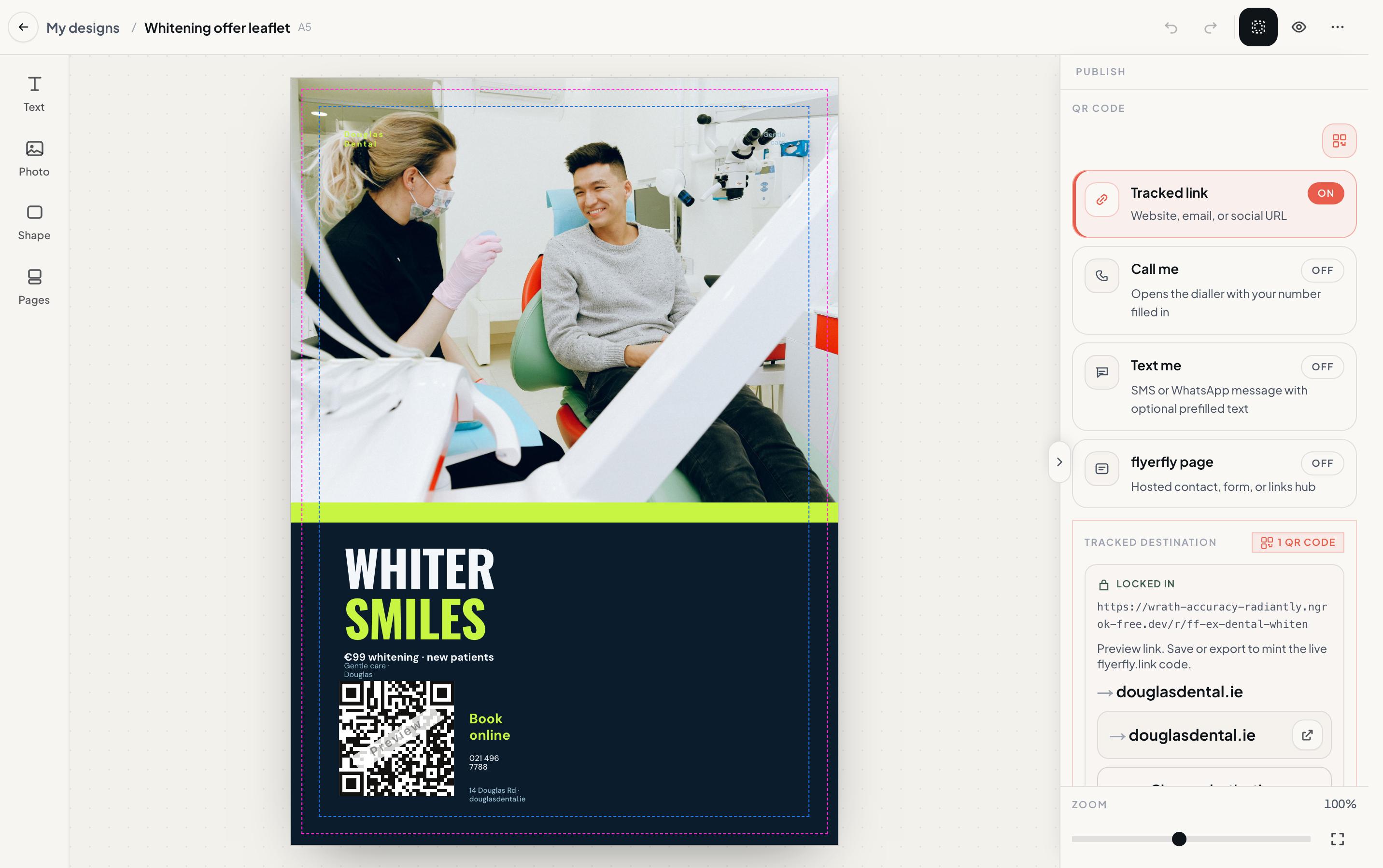 Douglas Dental editor screenshot
